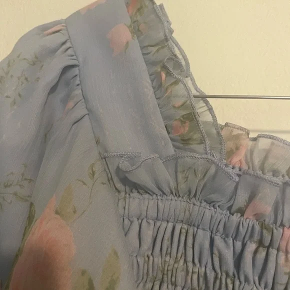 Jessakae Siena blue floral smocked dress - Picture 6 of 7